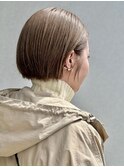 大人のハンサムショートボブ透明感カラー
