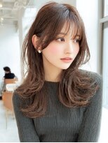 ダル 渋谷/表参道(DAL.)&nbsp;顔周りカットハッシュカットロングレイヤーダークブラウン