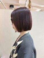 シーバイラヴィズム けやき通り2号店(Sea by LUVISM)&nbsp;ボブ/ミニボブ/暖色カラー/ワインレッド
