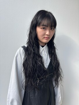 フォークロア 本店(Folk Lore) 黒髪ロング×ラフウェーブ