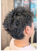 キングマンバーバー 田町店(KING MAN BARBER) スパイキーパーマ
