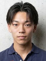 ヘッドストック 大和八木店(HEAD STOCK)&nbsp;曲がる縮毛矯正ニュアンスパーマ韓国風センターパートメンズ眉毛