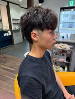 ラパンセブランメンズ 蟹江(LA PENSEE BRUN MEN'S)&nbsp;マレットヘア