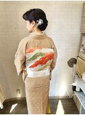 訪問着着付けヘアセット 