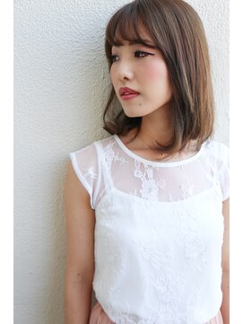 イソラブル(ISOLA-blu) 【大人のオシャレスタイル】ラベンダーアッシュ×ミディアムボブ