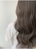 【Zina札幌】フリンジウェーブ前髪大人かわいいラテカラー