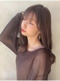 20代30代大人可愛いセミロング★シフォンブランジュ
