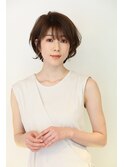 大人可愛いニュアンスショート