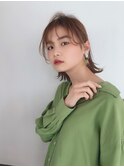 透明感ミディアムヘア
