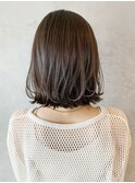 くびれボブ_外ハネボブセクションカラーペールベージュ_ba372691