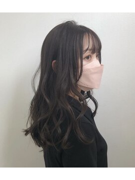 エキップクーラージュグラン アッシュブラックシースルーバング