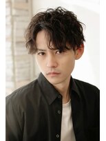 ルーツ(ROOTS) 品良く爽やか大人男子ヘア 耳周りすっきり, スパイラルパーマ