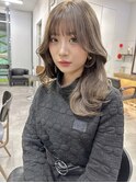 大人かわいい前髪カット顔周りカット美髪ネビージュ