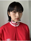 黒髪ボブ/ボブウルフ/ショートカット/ショートボブ