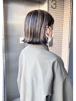 エン(en)&nbsp;アンブレラカラーハイトーンデザインカラーミニボブ