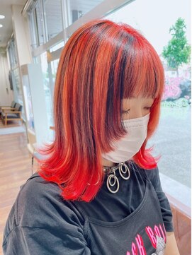 ヘアーワークス ボナ ウニクス店(HAIR WORKS bona) 髪質改善ケアデザインカラー 大胆カラー 外国人風 ハイライト#16