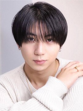 ファースト 仙台店(First) 黒髪シースルーマッシュ