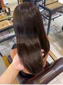 【Cote蒲牟田愛】ブラウンカラー　艶髪　ストレートヘア