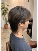 毛流れウルフセンターパート