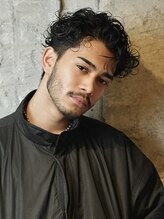 【無造作MIX＋かき上げツーブロック】