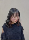 地毛を活かしたデザインカラー【隠せるインナーカラー】