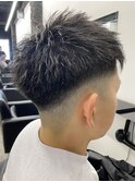 □フェードカット#ベリーショート#ビジネス＃ニュアンスパーマ