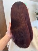 髪質改善/ストレート/ローズブラウン/ロング