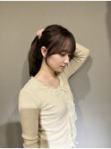 レイヤーカット☆顔まわりカット☆透明感グレージュカラー