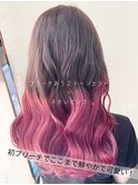 【Wカラー特化】森山担当 ブリーチあり×ネオンピンク
