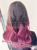 サラジュ 仁川店(SARAJU)&nbsp;【Wカラー特化】森山担当 ブリーチあり×ネオンピンク