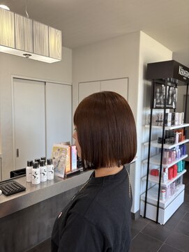 ガルボヘアー 桟橋店(garbo hair) オイルカラーミニボブ高知美容院