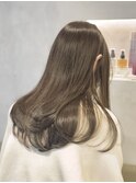 艶のある【透明感】オリーブベージュカラー