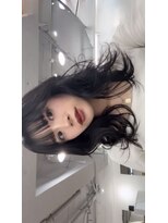 ミヨン 京都烏丸店(miyon)&nbsp;【miyon】韓国レイヤーカット×暗髪カラー×髪質改善