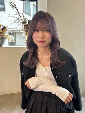 ヴィンス(vince) ラベンダー/ブリーチ/韓国/レイヤー/くびれヘア