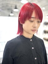 ザヘアメイクシェア(THE -HAIR MAKE SHARE-)&nbsp;黒コーデと相性抜群☆高発色レッドヘアー