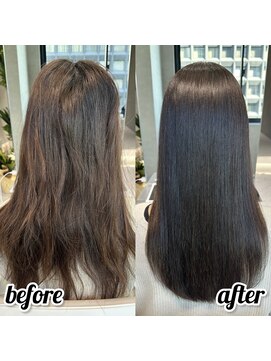 ストレートスタイル/艶髪/髪質改善/縮毛矯正/表参道/青山/外苑前