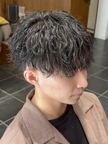 ルアン 大分駅店(ruen)&nbsp;大分メンズカットマッシュツイストスパイラルパーマmen's眉毛