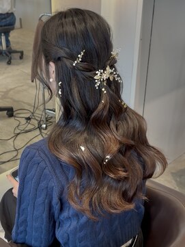 ケリーアン 太田(kelly.un) お呼ばれヘアアレンジ / ハーフアップ / アレンジ / 群馬太田