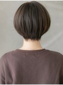 ダークグレーアッシュ小顔クールショートマッシュX上尾30代40代