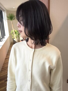 ダアッカ(da acca) くびれミディアム×暗髪グレージュ