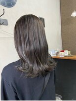 サンズヘアー(3’s hair)&nbsp;＊水光感カラー×グレージュ×ミディアムスタイル＊