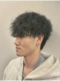 波巻きルーズパーマツイストスパイラル
