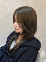 ジーナ 福岡天神(Zina)&nbsp;レイヤーカット×オリーブベージュ♪