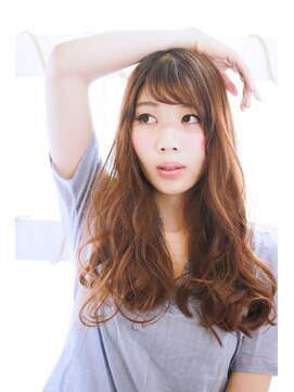 マーブルズ 横浜店(marbles) ロングミックスウェーブカール[横浜美容室30代40代50代]