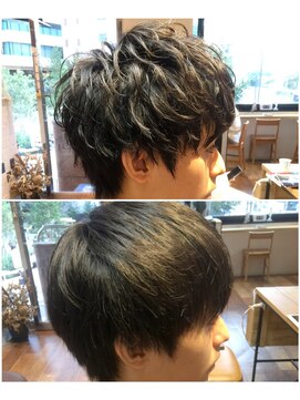 ネイビー(NAVY) リアルサロンワークスタイル☆ハーフスパイラルパーマ♪