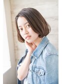 大人ナチュラル小顔ショートボブ