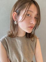 【PARK】外ハネレイヤーロブ×シアーブラウン