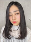 20代30代40代/レイヤーナチュラルストレート髪質改善/小顔/黒髪