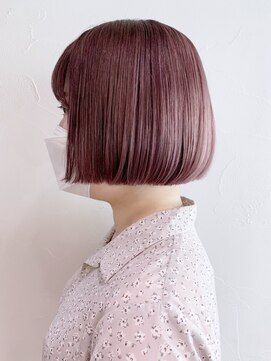 アイティーバイアルバム 八王子店(IT by ALBUM) ラベンダーベージュ_カーキグレージュフェザーバング_ba338191