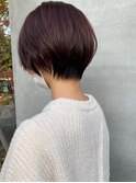 ショート×ピンクブラウン